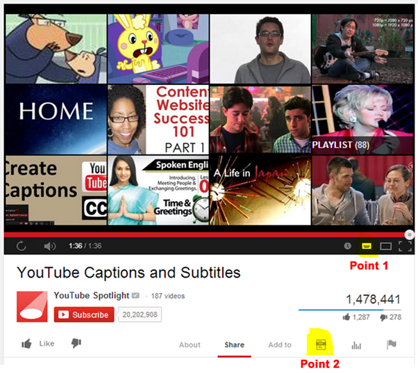 youtube captions & transcript