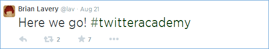 #twitteracademy