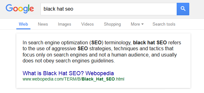 Black Hat SEO