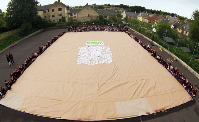 Worlds largest paper bag