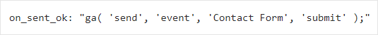 GA Tracking on-send